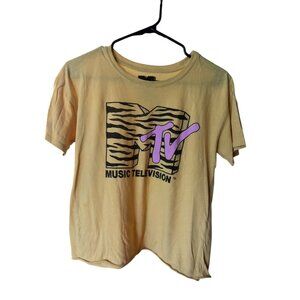 MTV Women's Yellow Crop Top